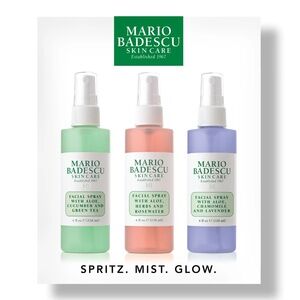 Mario Badescu Spritz. Mist. Glow.